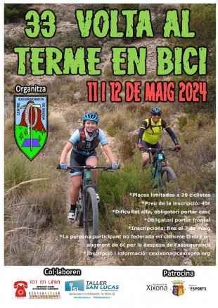 33 Volta al Terme en Bici Xixona 11 i 12 de maig 2024